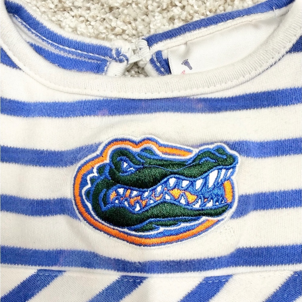 TWO FEET AHEAD Florida Gators Embroidered Toddler Girl Dress - Picture 2 of 5